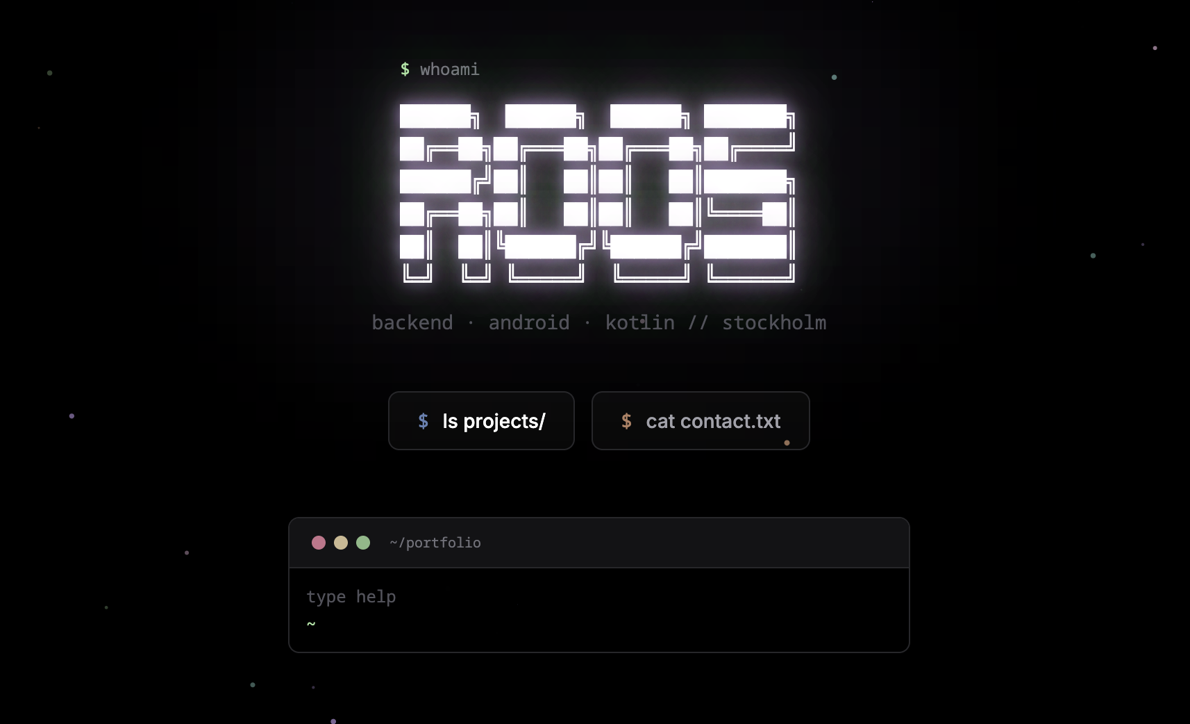 Portfolio — slide 1